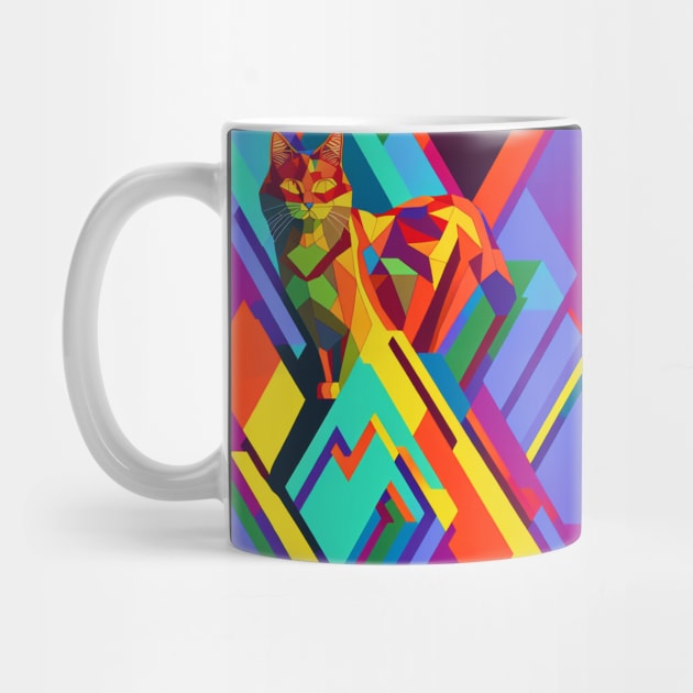 Trippy Abstract Cat by Trip Tank